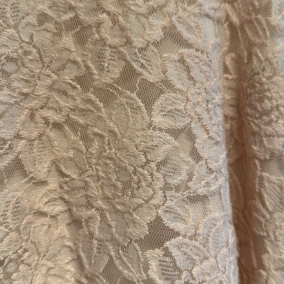 Blush pink lace skirt - Picture 3 of 8